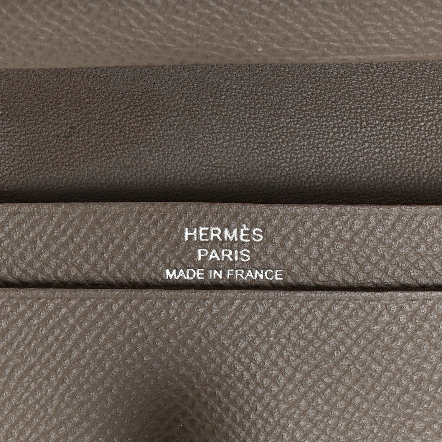 Hermes Epsom Bearn Card Holder Wallet Etain 6 of 9