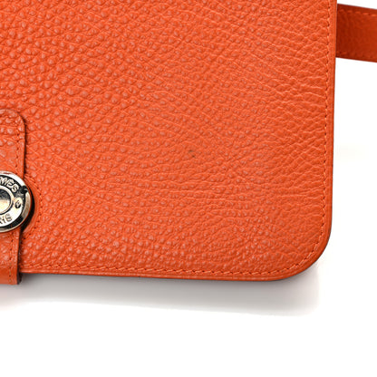 Hermes Togo Dogon Wallet Waist Pouch Orange 9 of 11