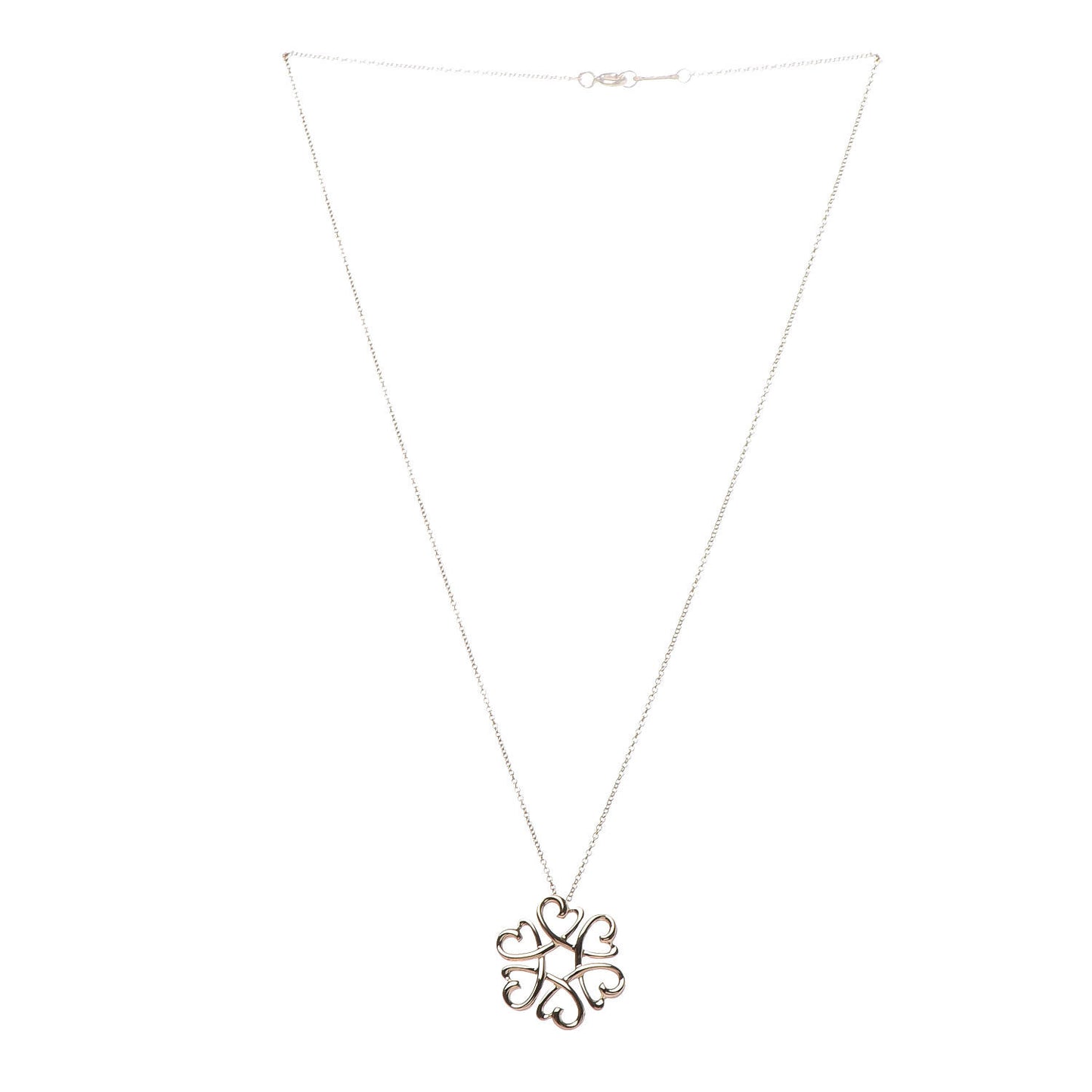 18K Yellow Gold Paloma Picasso Loving Hearts Pendant Necklace
