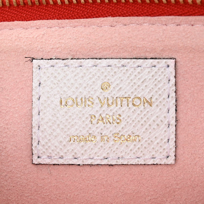 Louis Vuitton Monogram Giant Double Zip Pochette Rouge 7 of 10