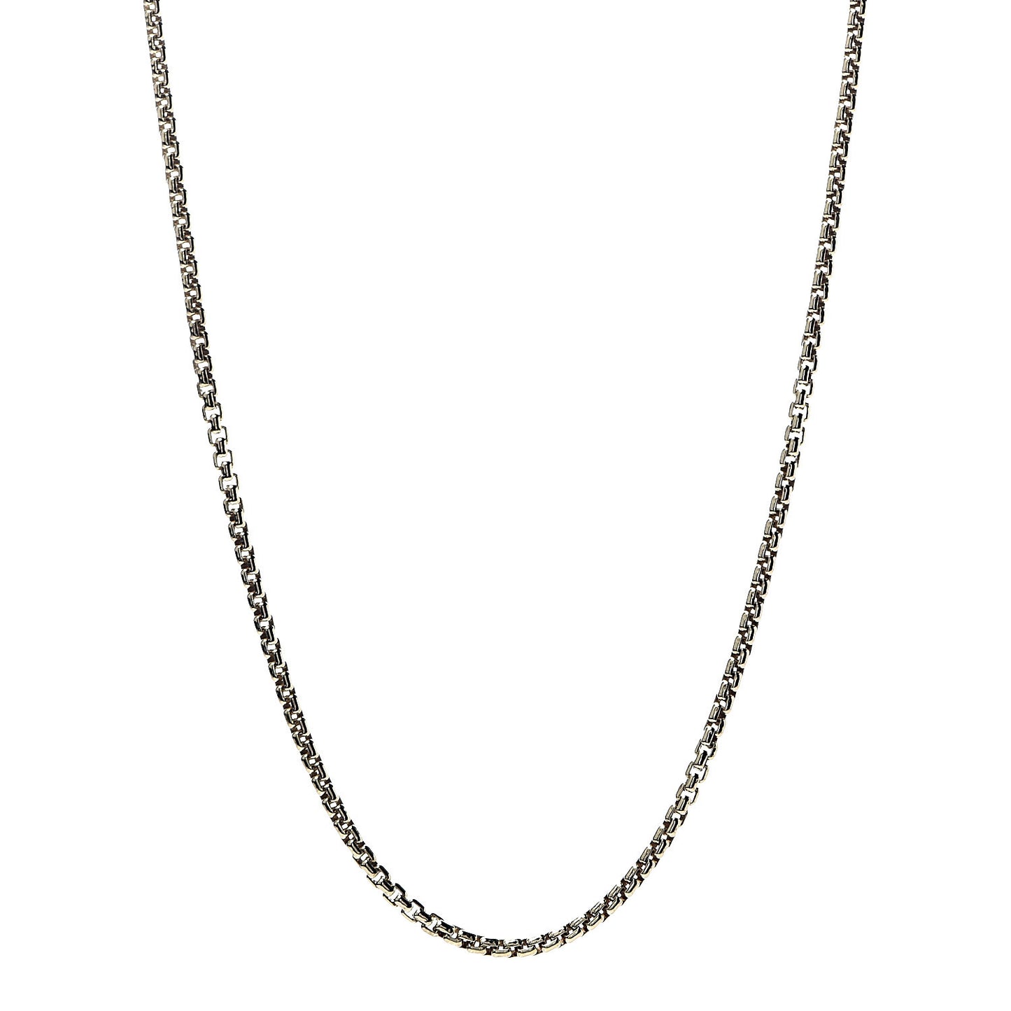 18K Yellow Gold 2.5mm Box Chain Necklace