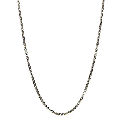 David Yurman 18K Yellow Gold 2.5mm Box Chain Necklace 1 of 3