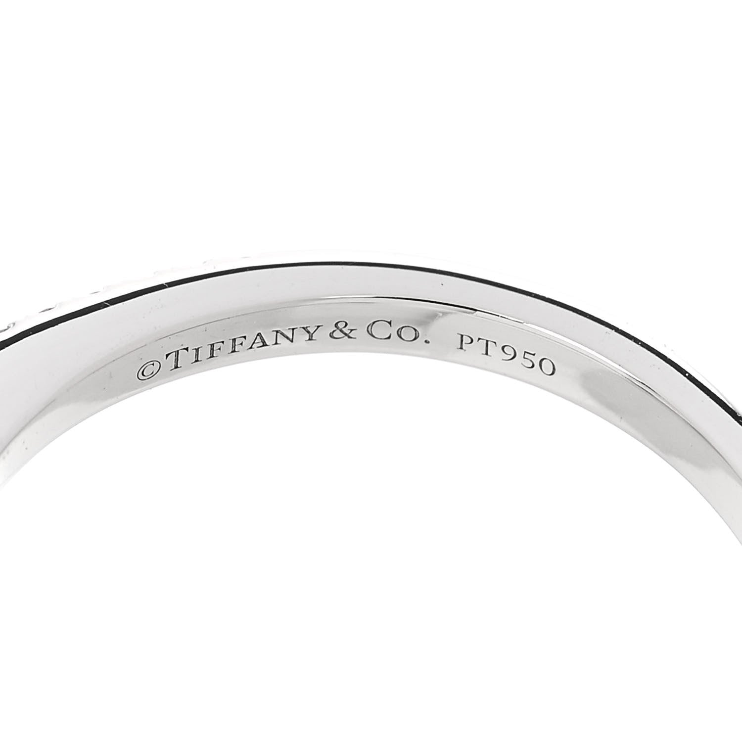 Tiffany Platinum Diamond .15ct Soleste Princess Cut Engagement Ring 51 5.75 5 of 6