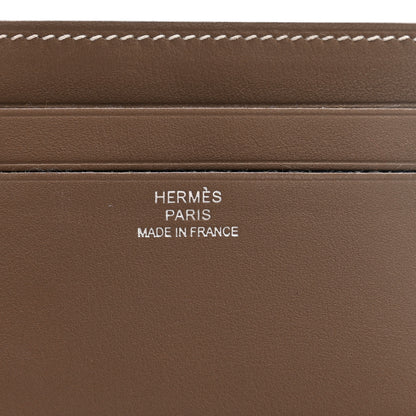 Hermes Swift Citizen Twill Card Case Etoupe 7 of 14