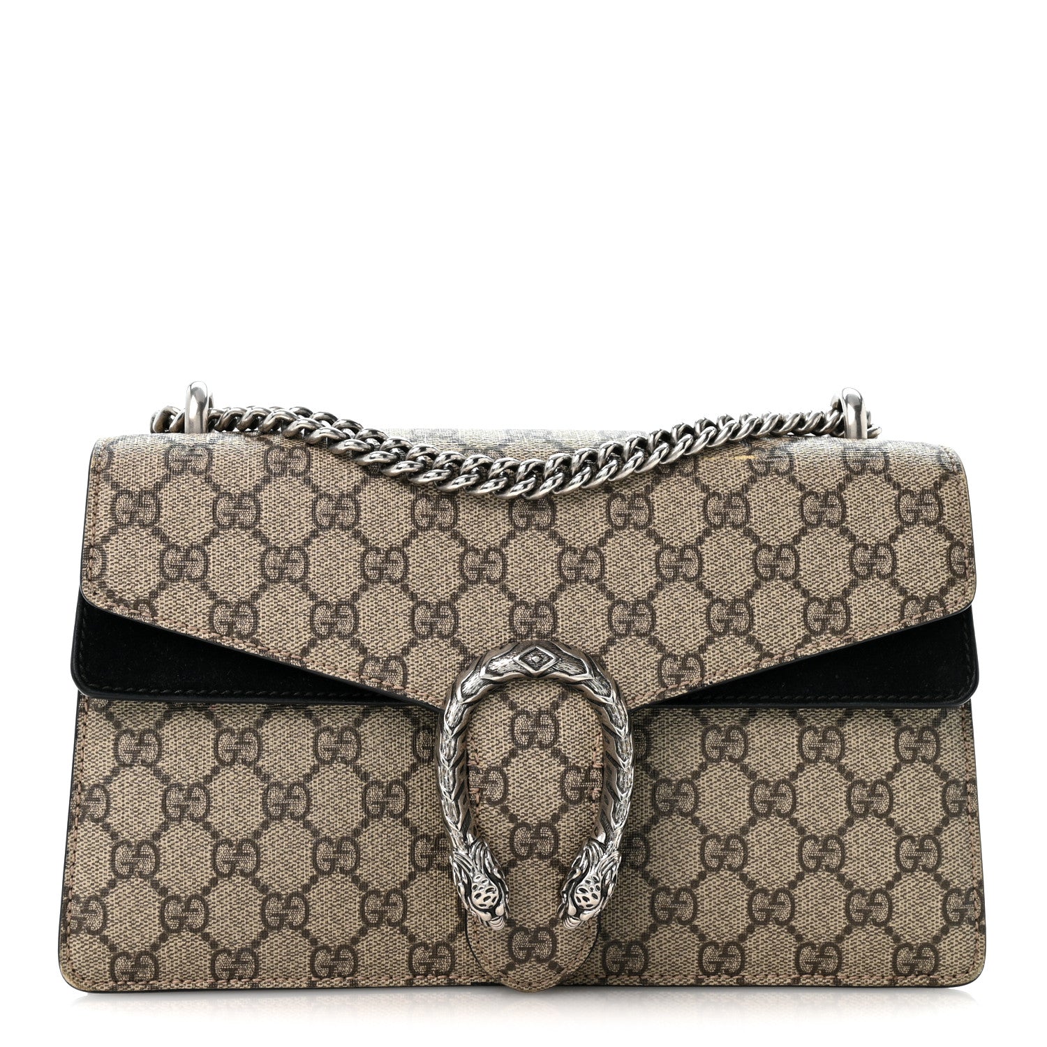Gucci GG Supreme Monogram Small Dionysus Shoulder Bag Black 1 of 13