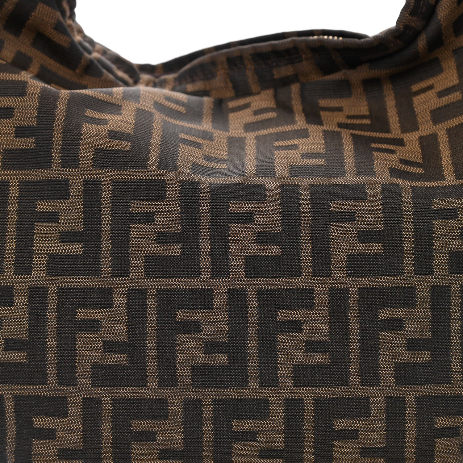 Fendi Zucca Cuoio Lucido Small Chef Hobo Tobacco Moro 7 of 9