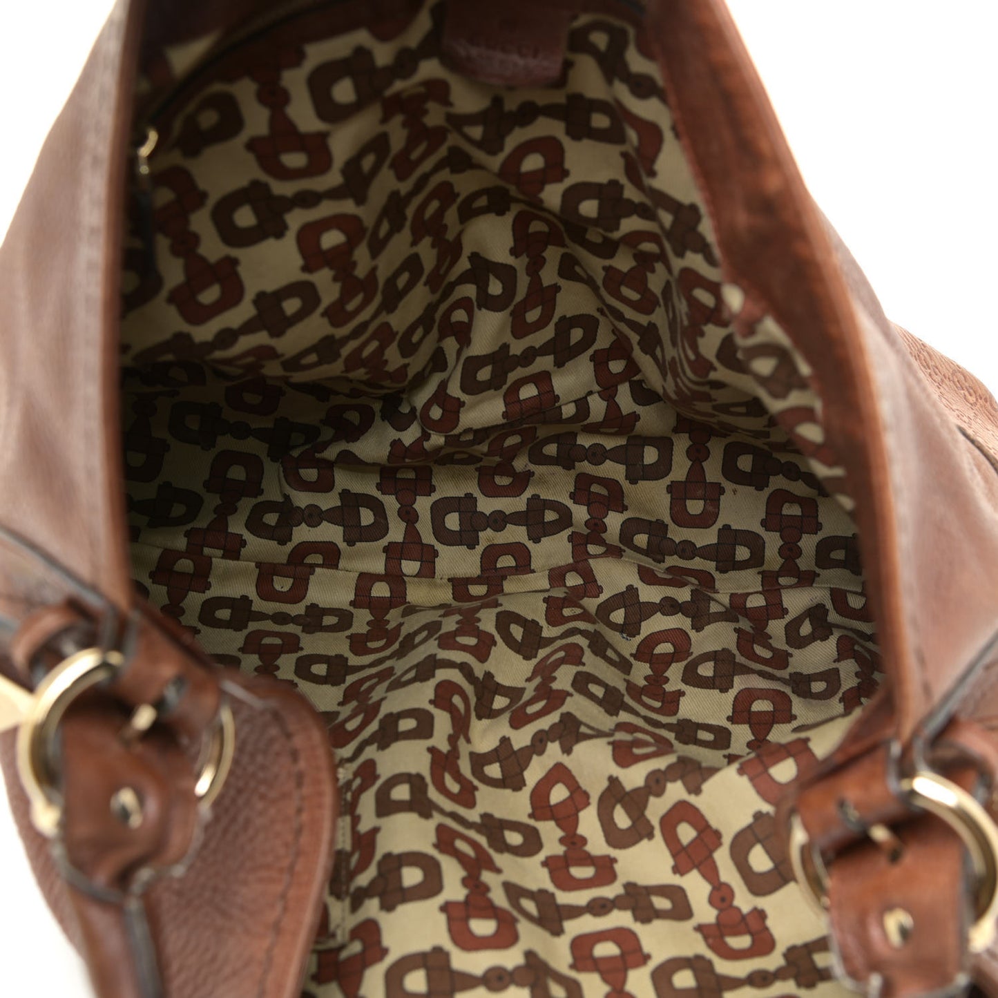 Calfskin Guccissima Trim Large Signoria Hobo Brown