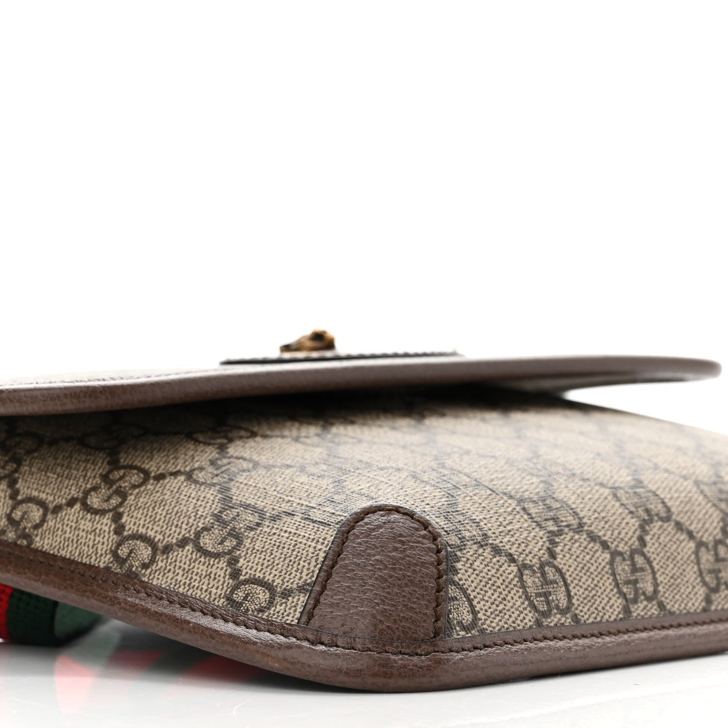 Gucci GG Supreme Monogram Neo Vintage Web Belt Bag Brown 9 of 11