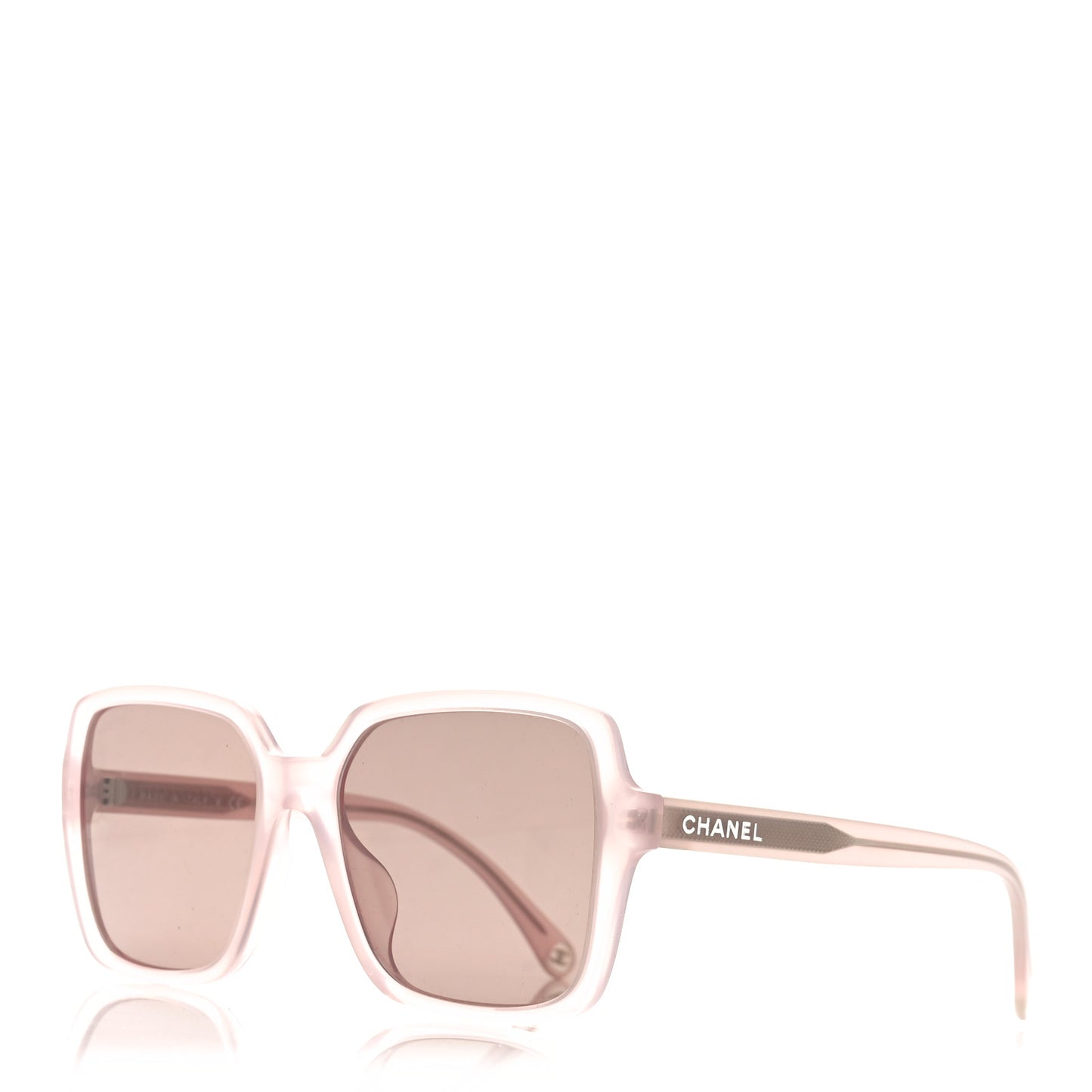 Acetate Square Sunglasses 5505 Light Pink