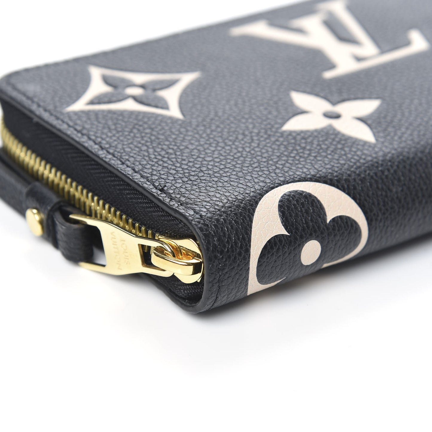 Empreinte Monogram Giant Zippy Wallet Black Beige