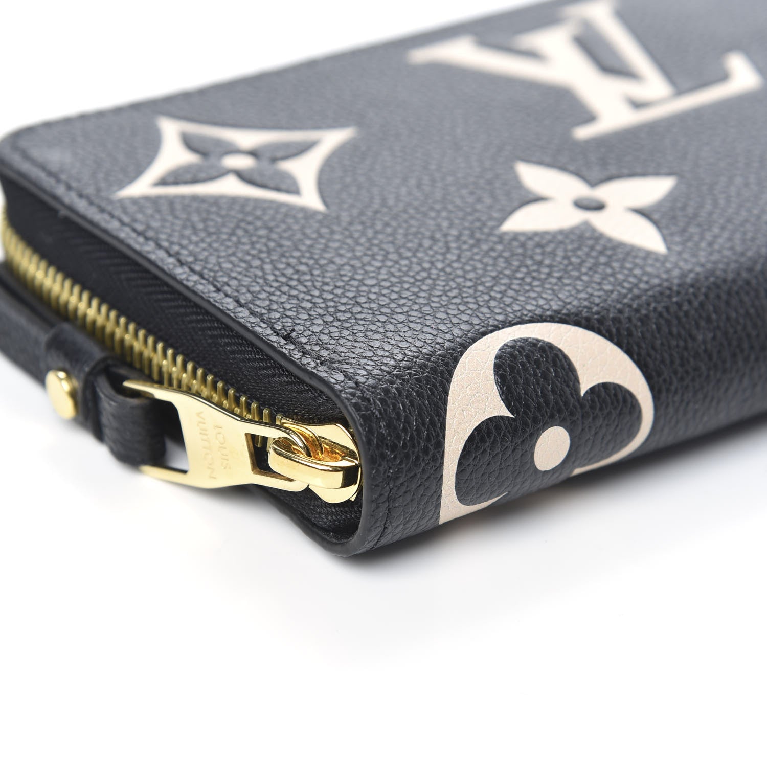 Louis Vuitton Empreinte Monogram Giant Zippy Wallet Black Beige 7 of 8