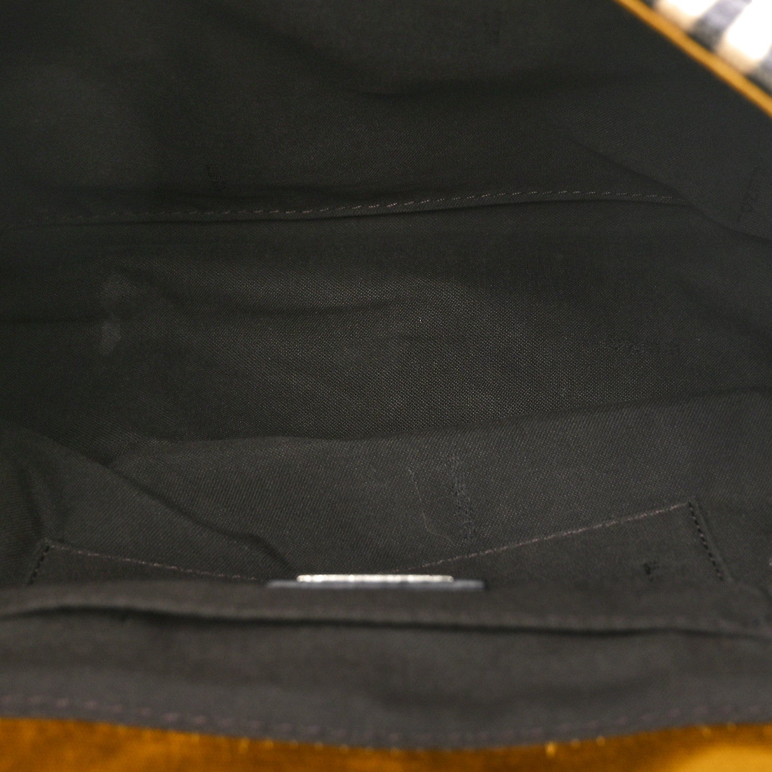 Fendi Velvet Calf Hair Pequin B Bag Tan Black 5 of 9