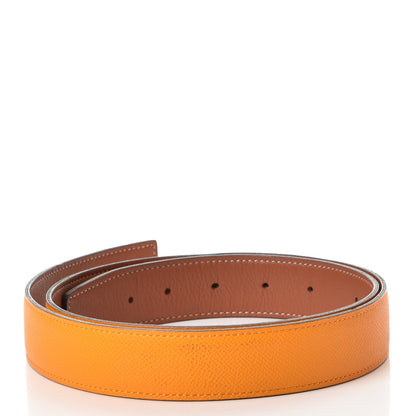 Hermes Swift Epsom 32mm Belt Strap 95 Mangue Gold 2 of 9