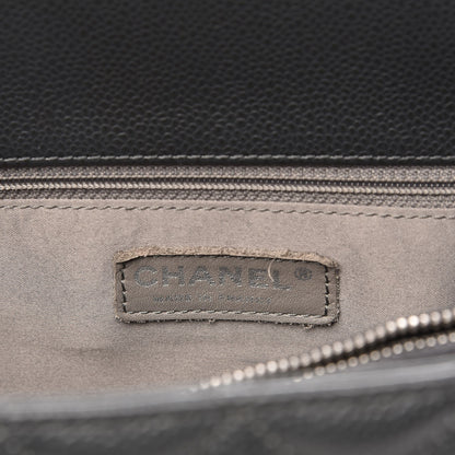 Chanel Caviar Quilted Grand Shopping Tote GST Dark Grey 6 of 8