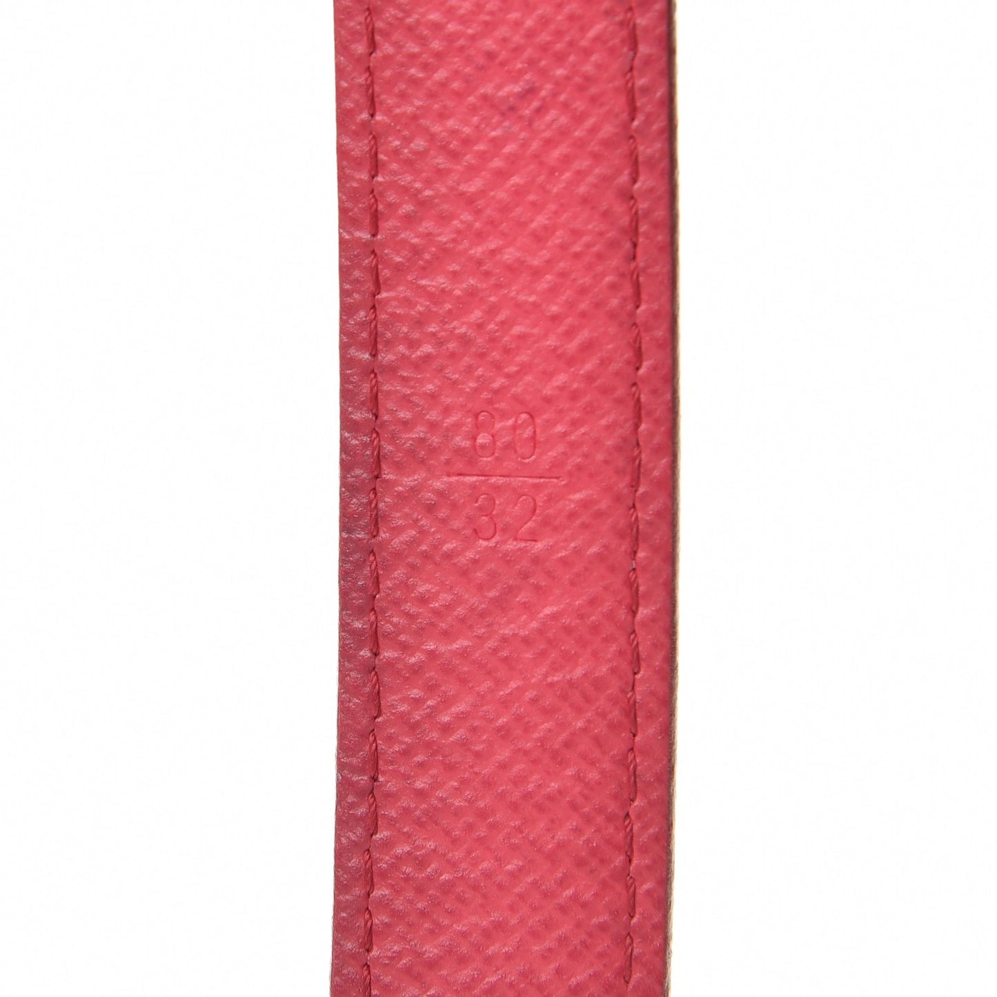 Monogram Multicolor LV Initiales Belt 80 32 White