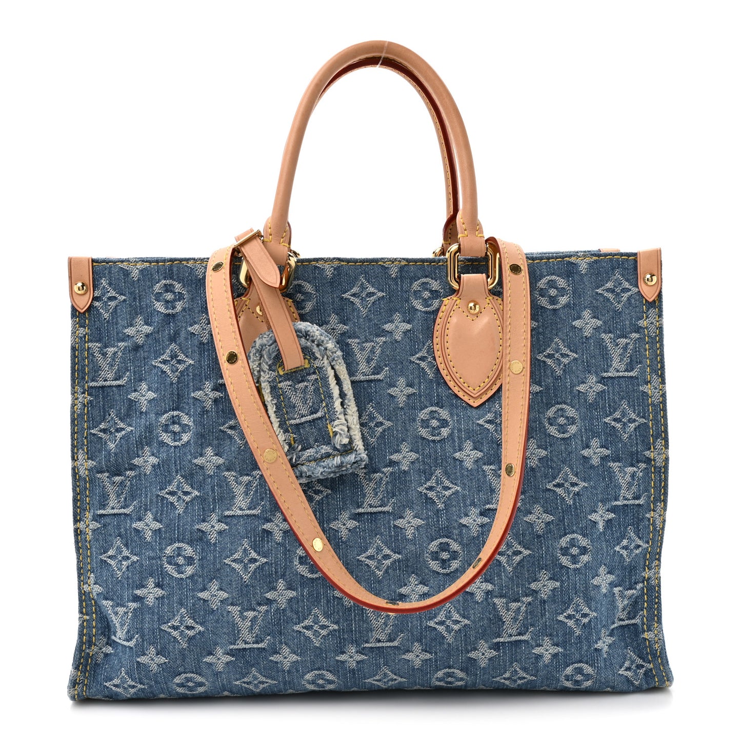 Monogram Denim Onthego MM Blue