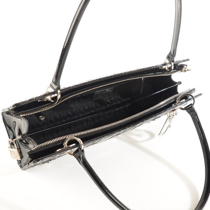 Christian Dior Patent Cannage Stitched East West Lady Dior Black 7 of 7