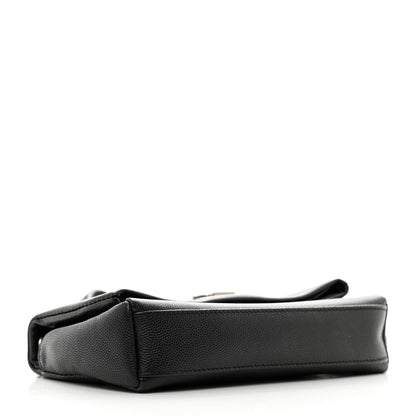 Saint Laurent Grain De Poudre Monogram Toy West Hollywood Fold-Over Bag Black 4 of 10
