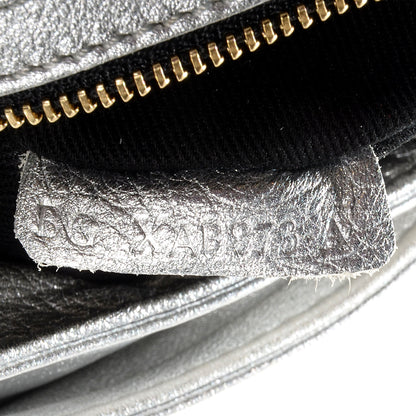 Valentino Garavani Metallic Nappa Large Nuage Bow Hobo Silver 7 of 8