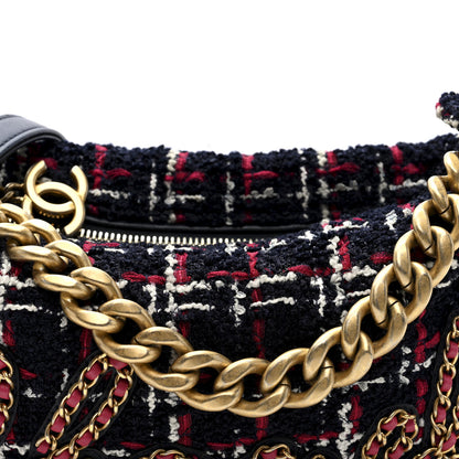 Chanel Tweed Calfskin Signe Hobo Navy Multicolor 8 of 10