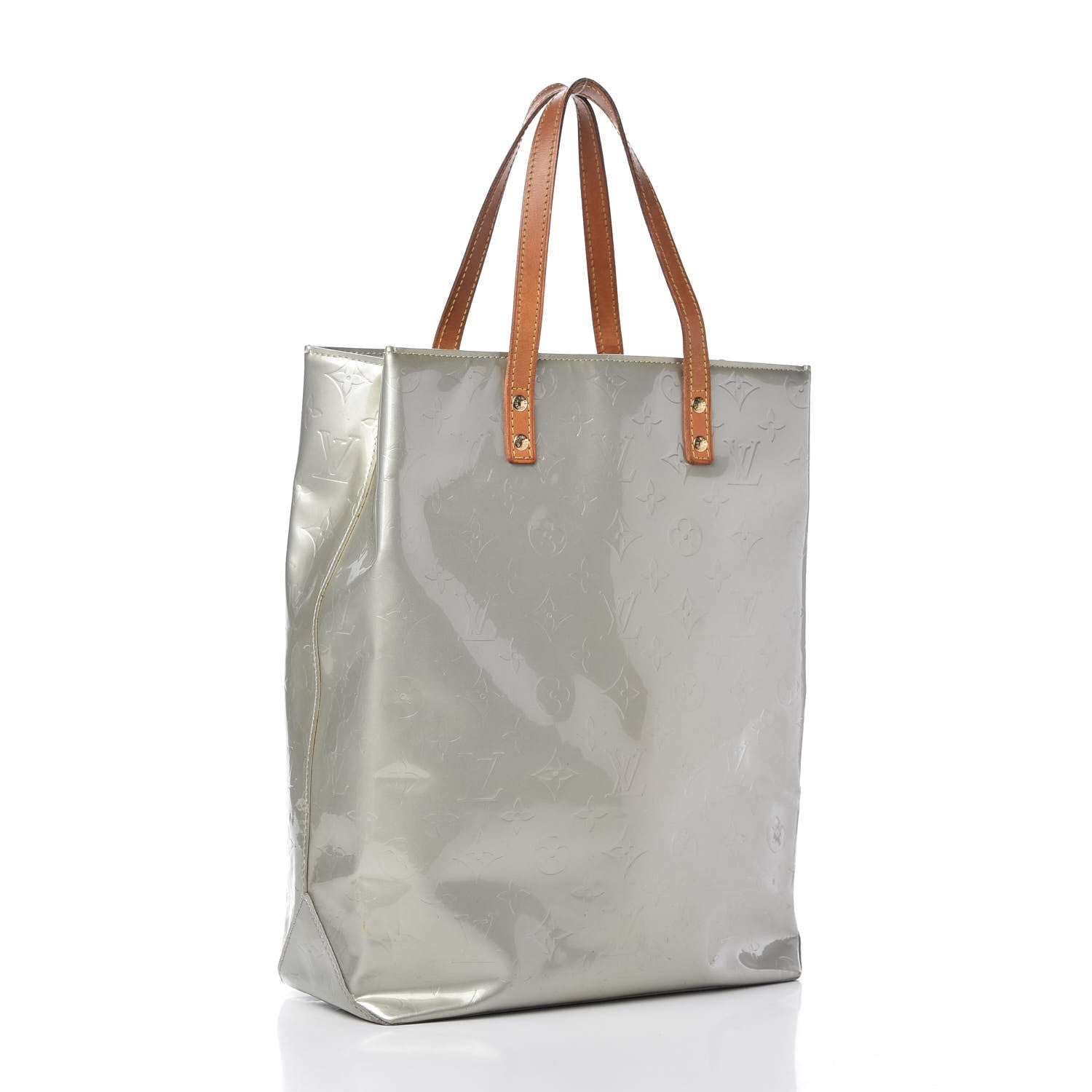 Louis Vuitton Vernis Reade MM Silver 3 of 11