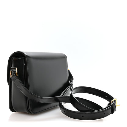 Celine Shiny Calfskin Teen Triomphe Black 3 of 12
