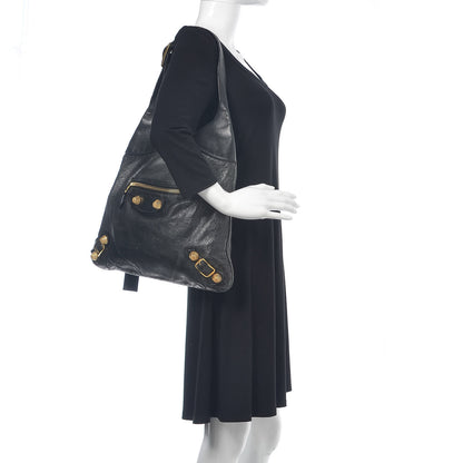 Balenciaga Chevre Giant 21 Gold Hardware Besace Hobo Black 2 of 20