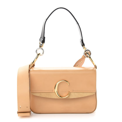 Chloe Calfskin Small C Double Carry Autumnal Brown 1 of 9