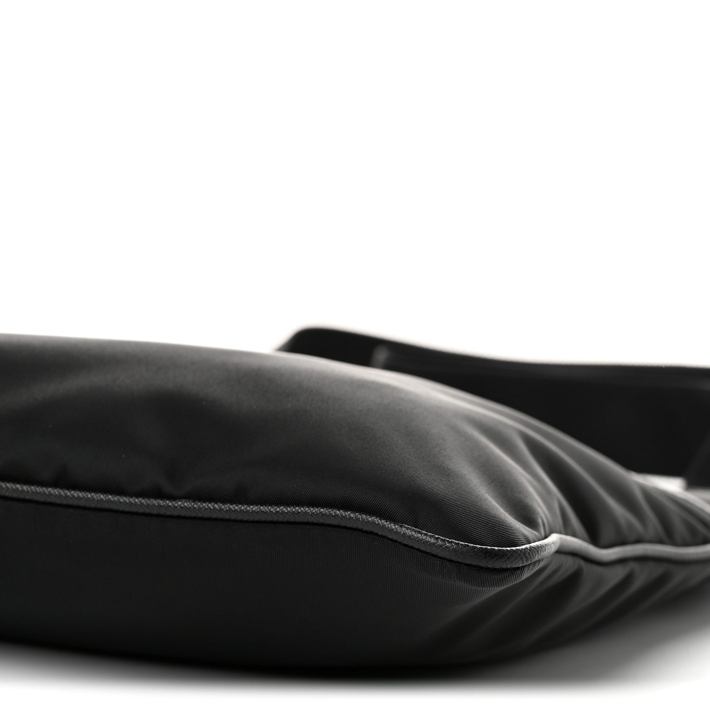 Nylon Vela Flat Messenger Bag Black