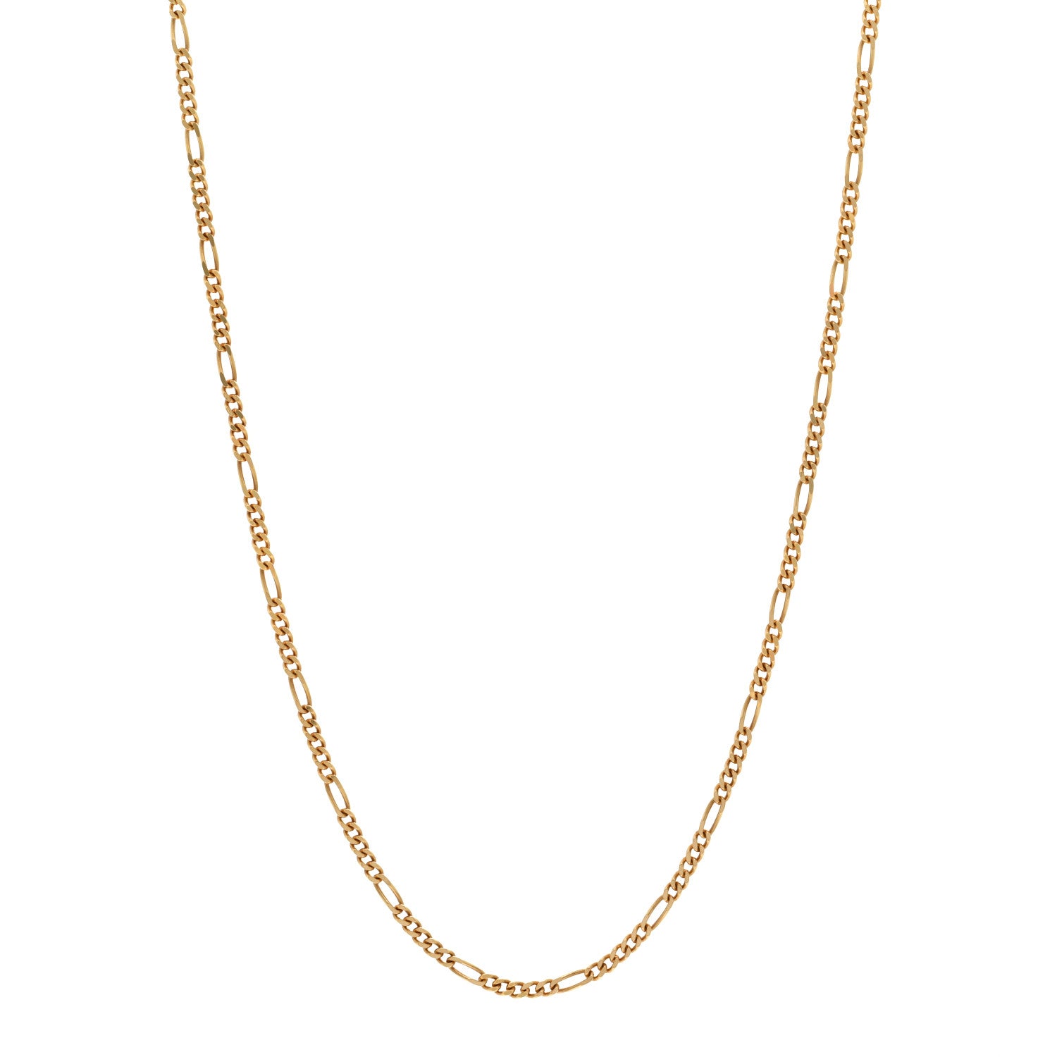 Bulgari 18K Yellow Gold Figaro Chain Necklace 16" 1 of 4
