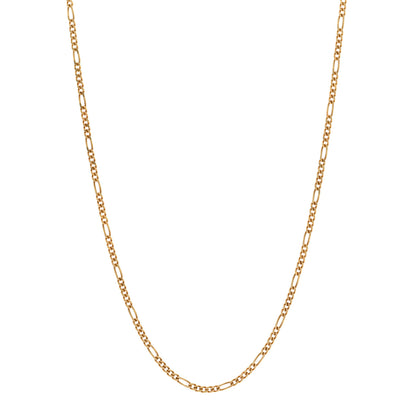 Bulgari 18K Yellow Gold Figaro Chain Necklace 16" 1 of 4