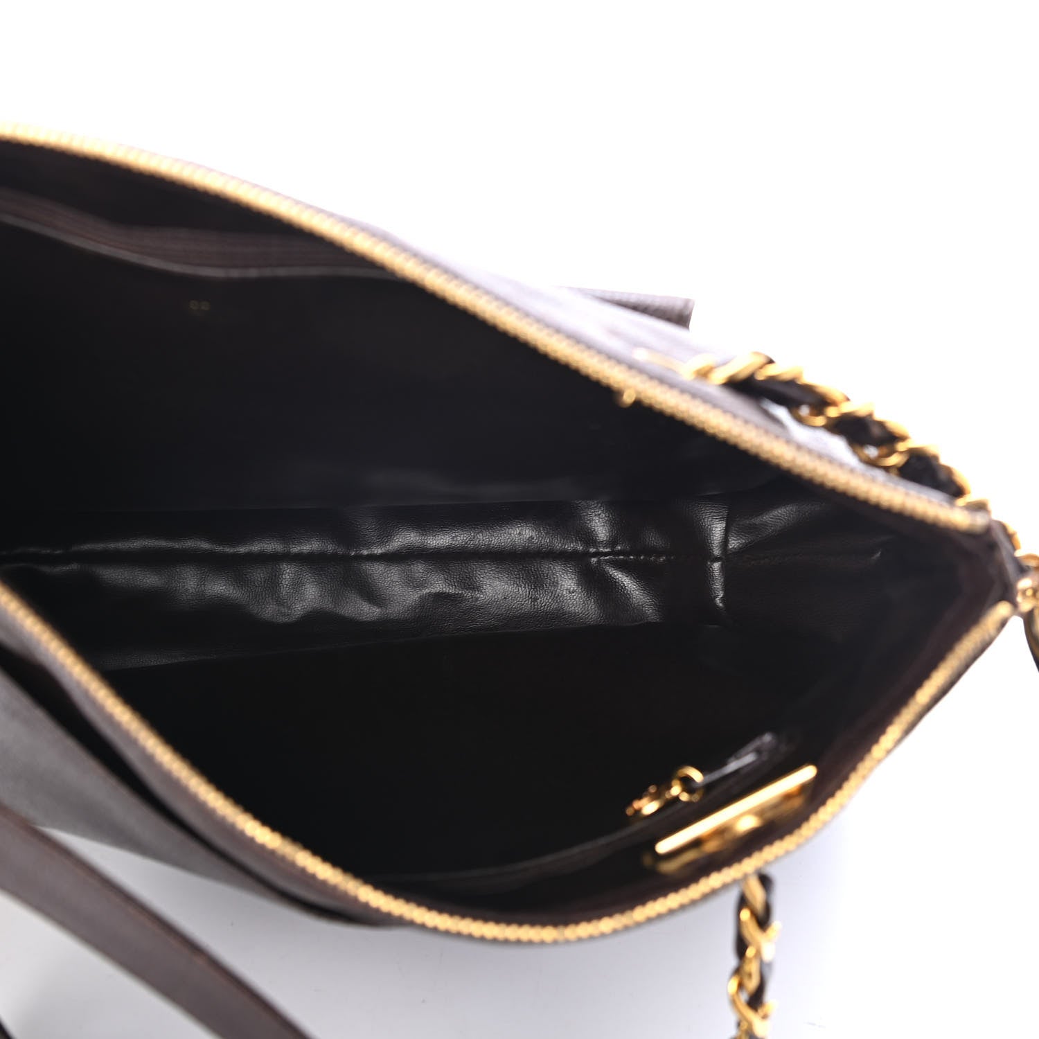 Chanel Caviar Flap Shoulder Bag Brown 4 of 4