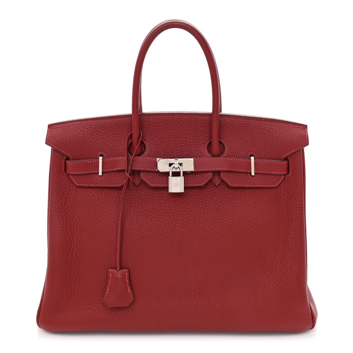Taurillon Clemence Birkin 35 Rouge Vif