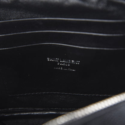 Saint Laurent Grain De Poudre Matelasse Monogram Mini Lou Camera Bag Black 8 of 11