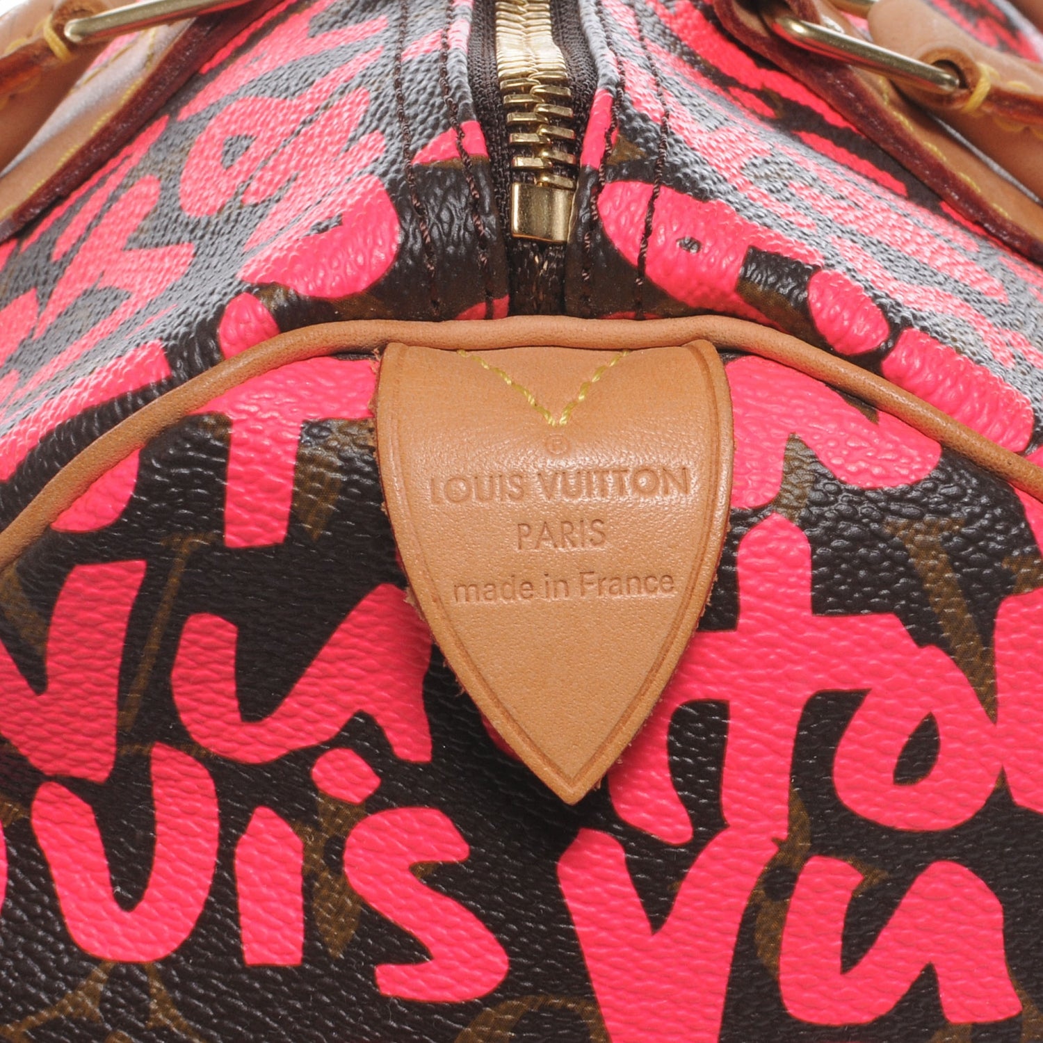 Louis Vuitton Monogram Graffiti Speedy 30 Fuchsia 5 of 7