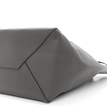 Celine Soft Grained Calfskin Small Belt Cabas Phantom Medium Grey 10 of 10
