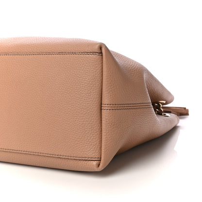 Gucci Pebbled Calfskin Medium Soho Chain Shoulder Bag Camelia 9 of 12