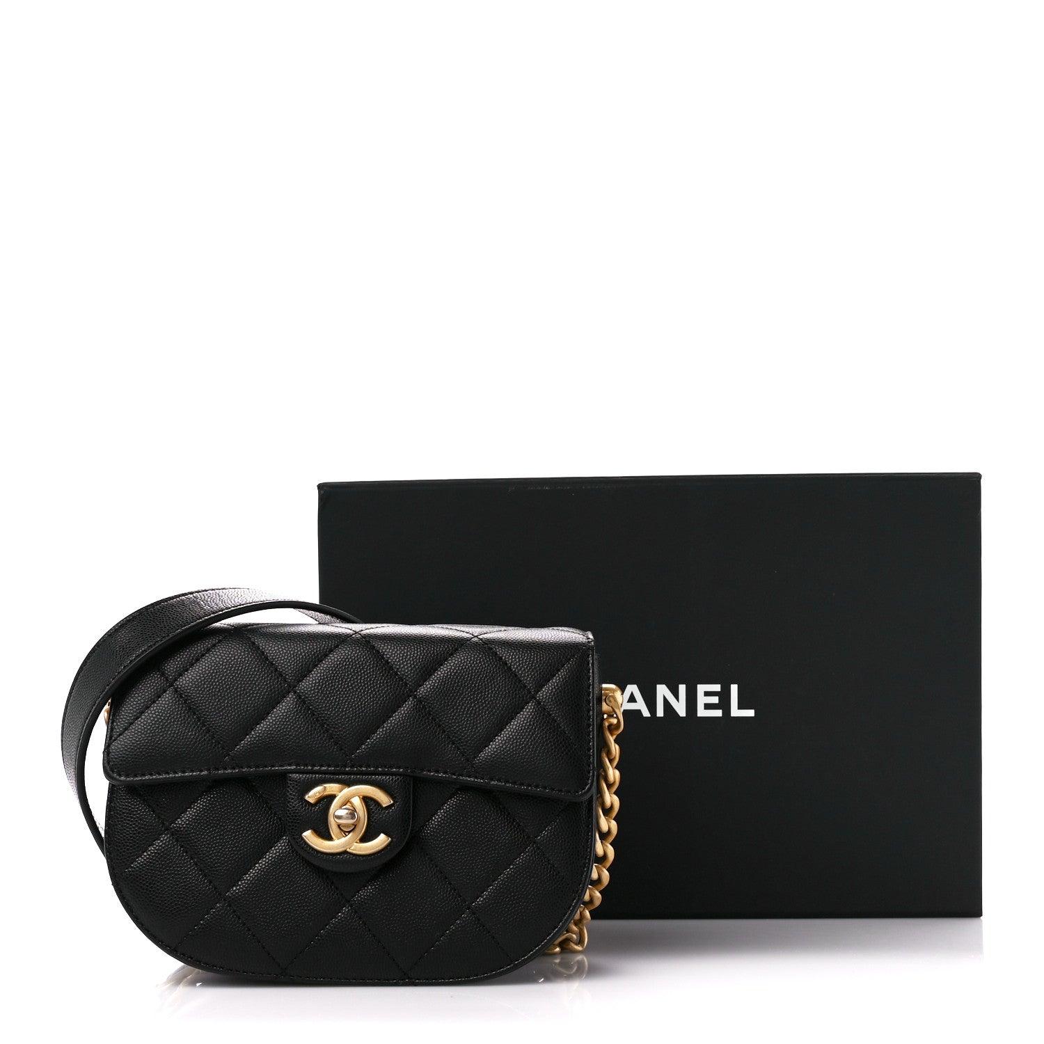 Chanel Caviar Quilted Moon Messenger Black 12 of 12