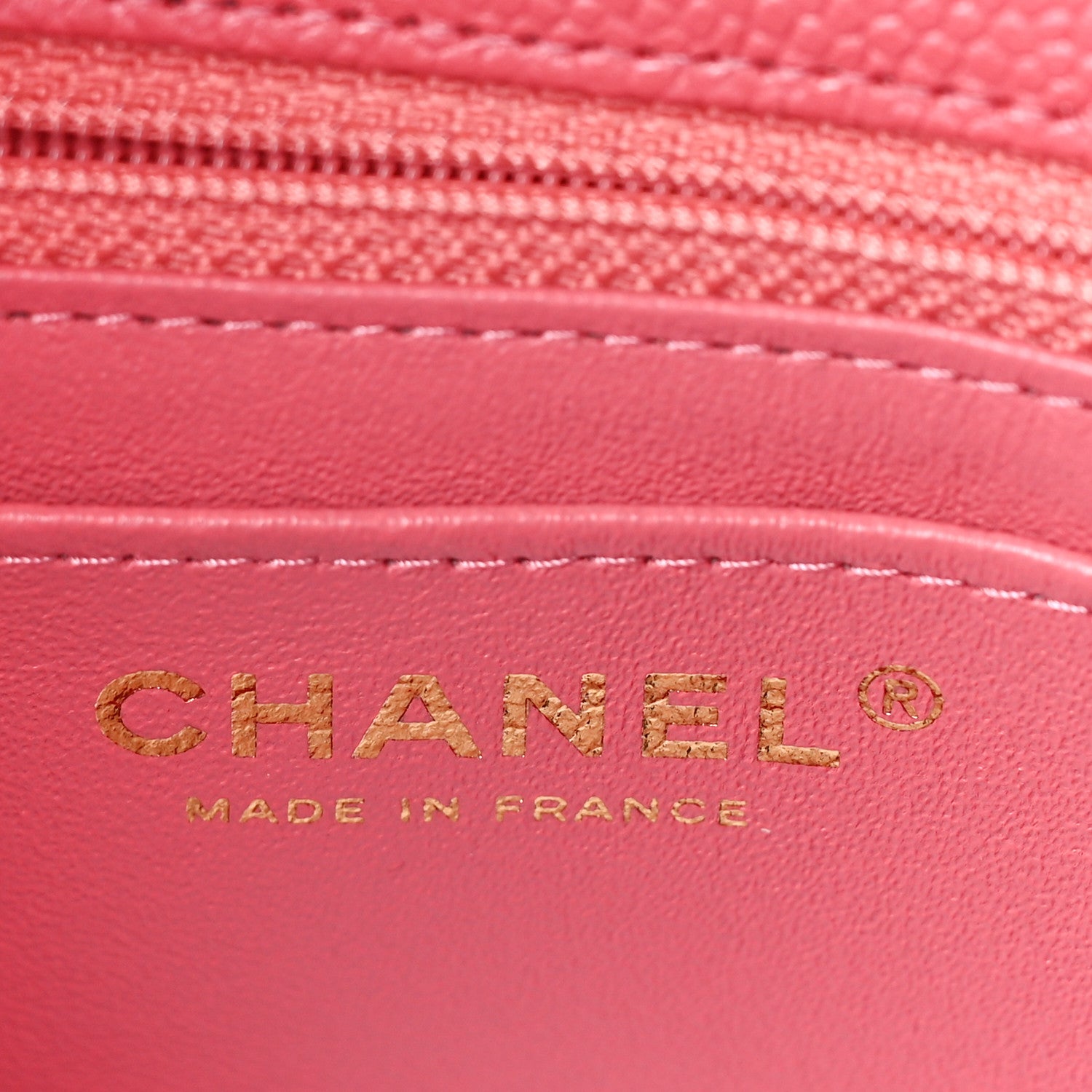 Chanel Caviar Quilted Mini Rectangular Flap Dark Pink 5 of 8