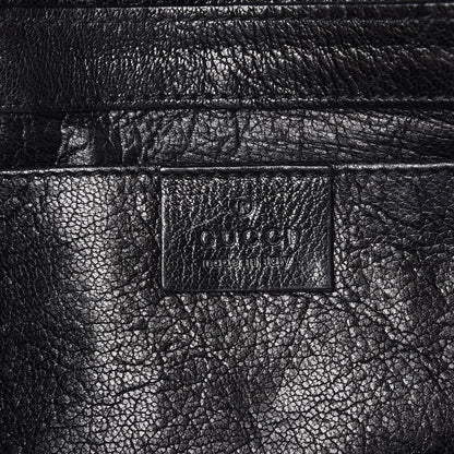 Gucci Python Studded Horsebit Chain Clutch Black 6 of 9
