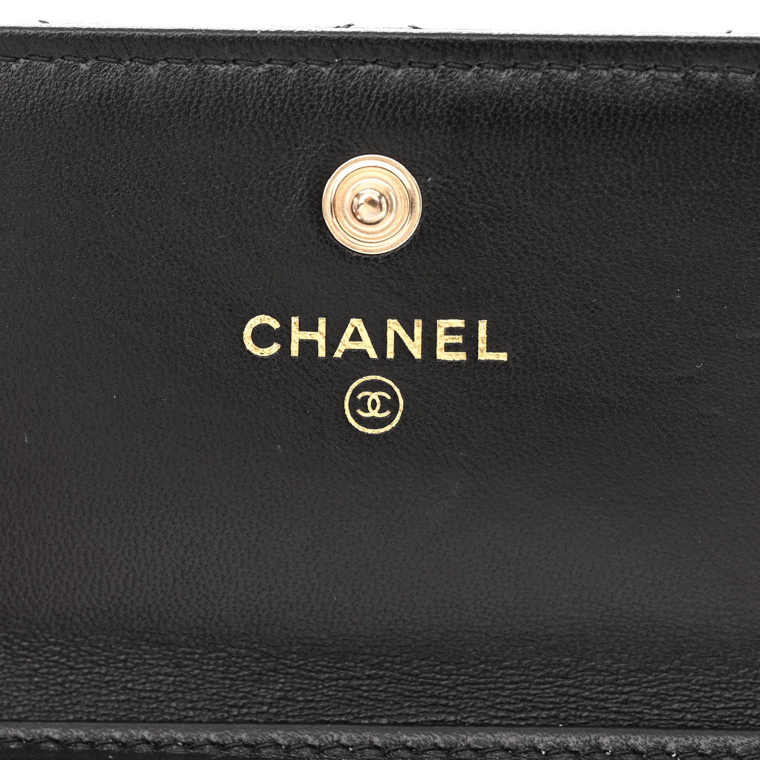 Chanel Lambskin Quilted My Chanel Lady Card Holder On Chain Black 5 of 11