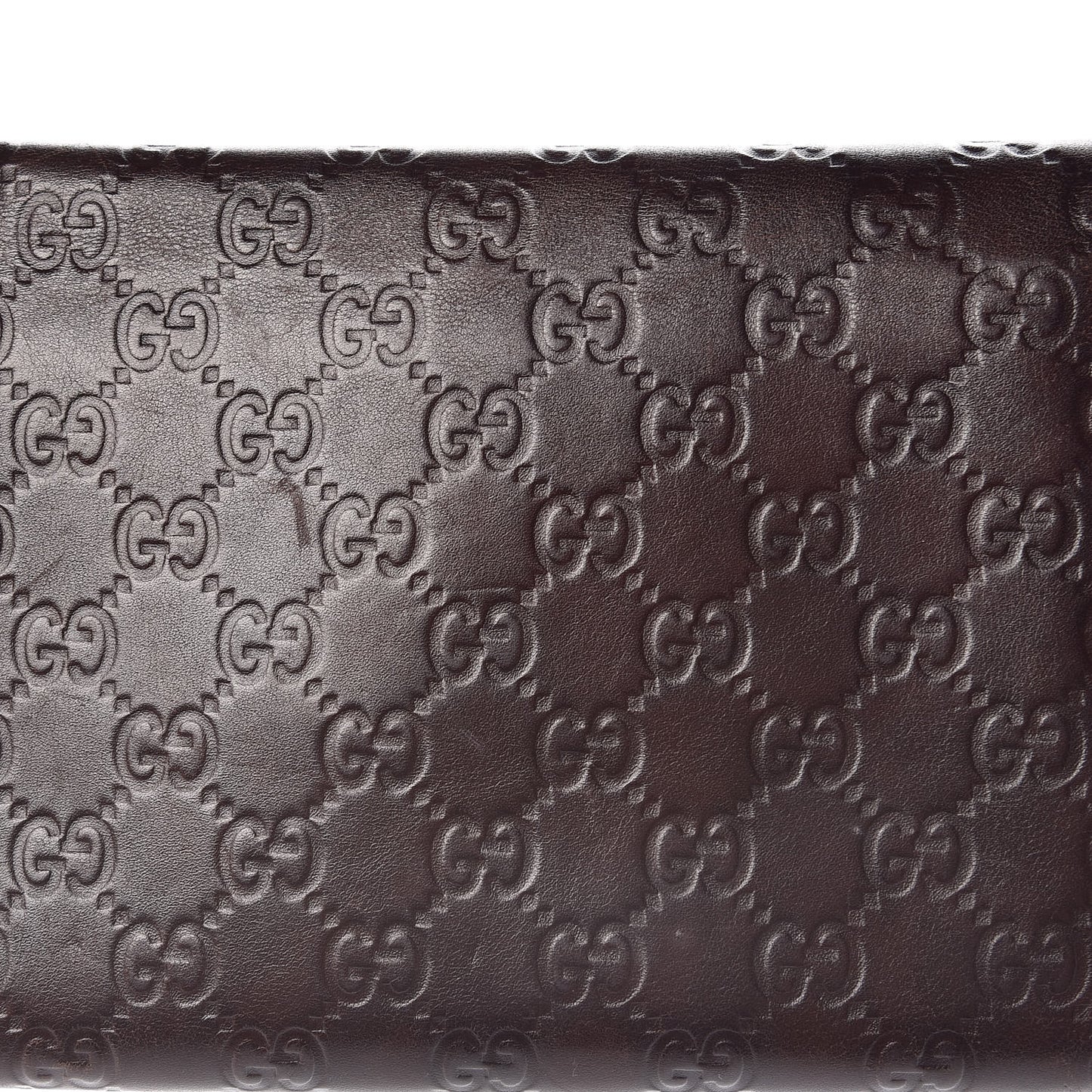 Guccissima Travel Document Case Brown