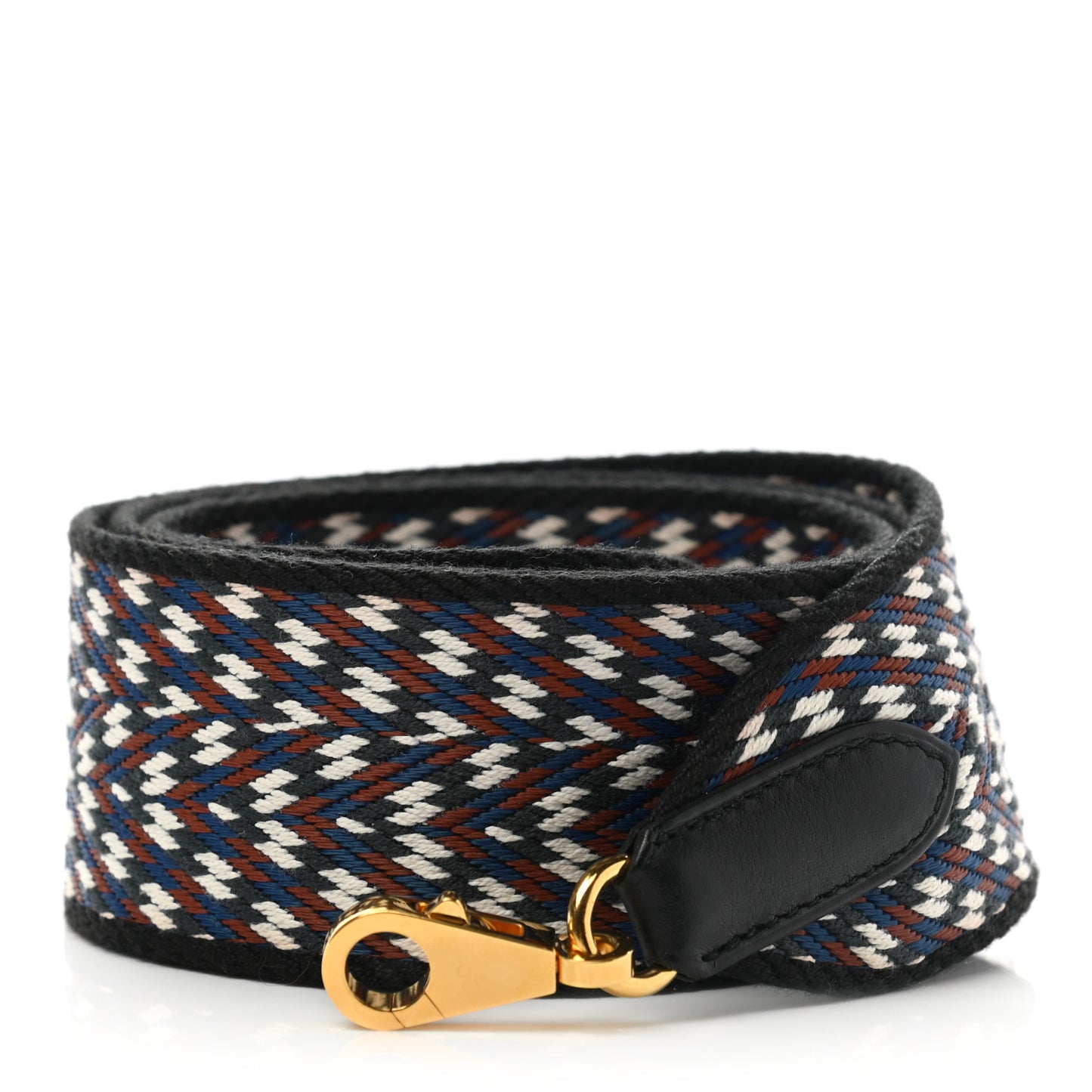 Toile Swift 50mm Sangle ZigZag Shoulder Strap Black White Deep Blue