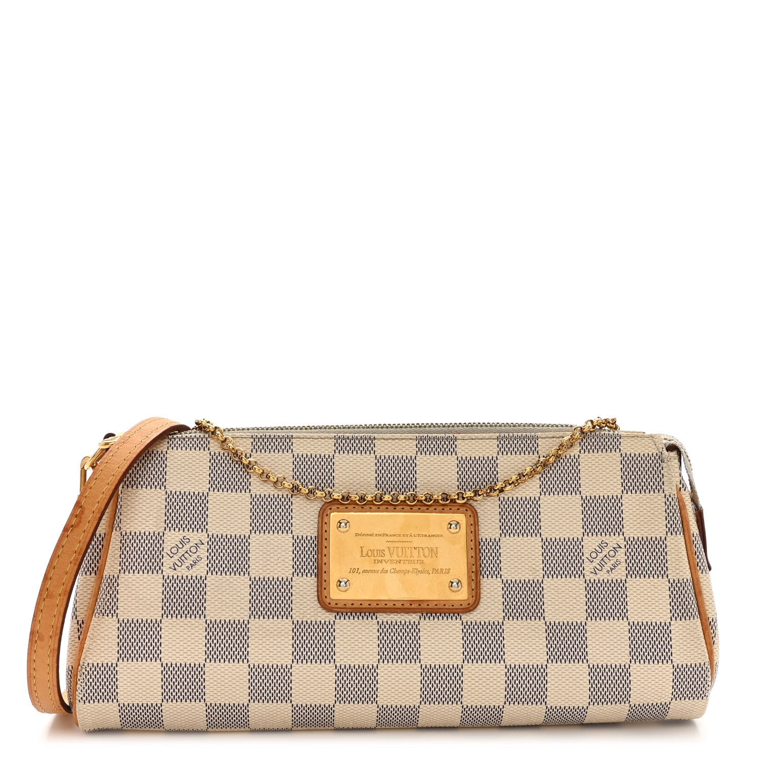 Louis Vuitton Damier Azur Eva Clutch 1 of 10