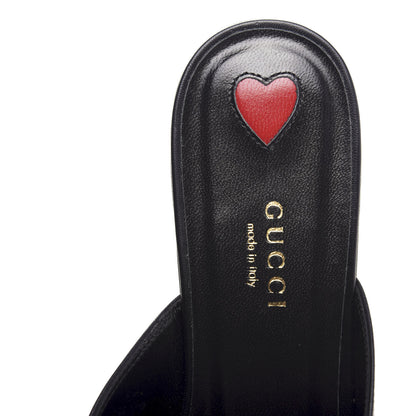 Gucci Malaga Kid Horsebit Slide Sandals 39 Black 8 of 11