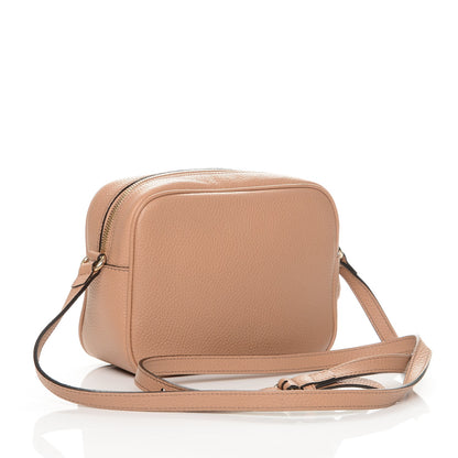 Gucci Pebbled Calfskin Small Soho Disco Bag Camelia 3 of 7