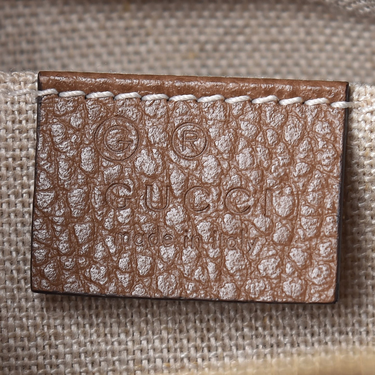 Monogram Mini Bree Messenger Bag Beige Tabacco
