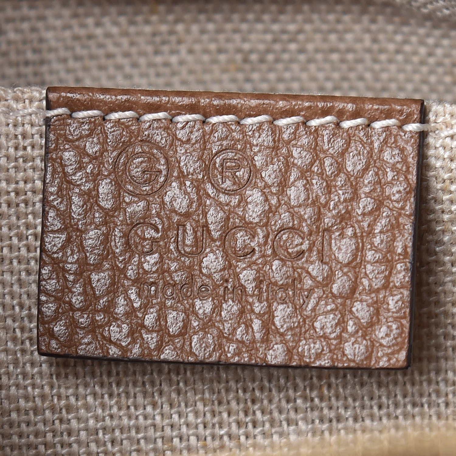 Gucci Monogram Mini Bree Messenger Bag Beige Tabacco 8 of 9