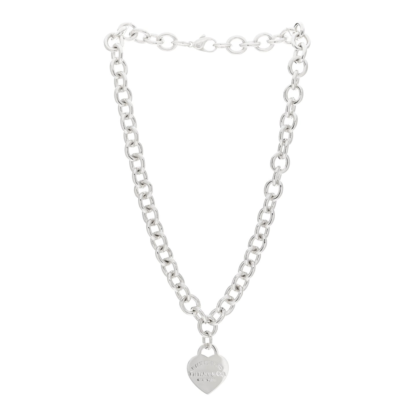 Sterling Silver Return to Tiffany Heart Tag Pendant Necklace