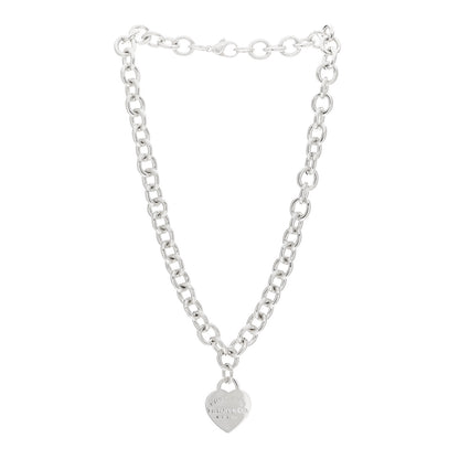 Tiffany Sterling Silver Return to Tiffany Heart Tag Pendant Necklace 2 of 3